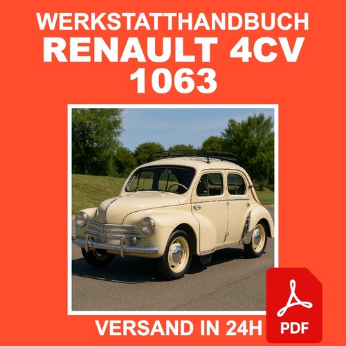 Werkstatthandbuch renault 4cv - werkstatthandbuch,