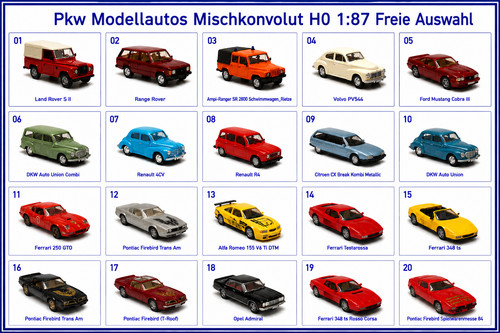 Pkw modellautos 87 - pkw, h0